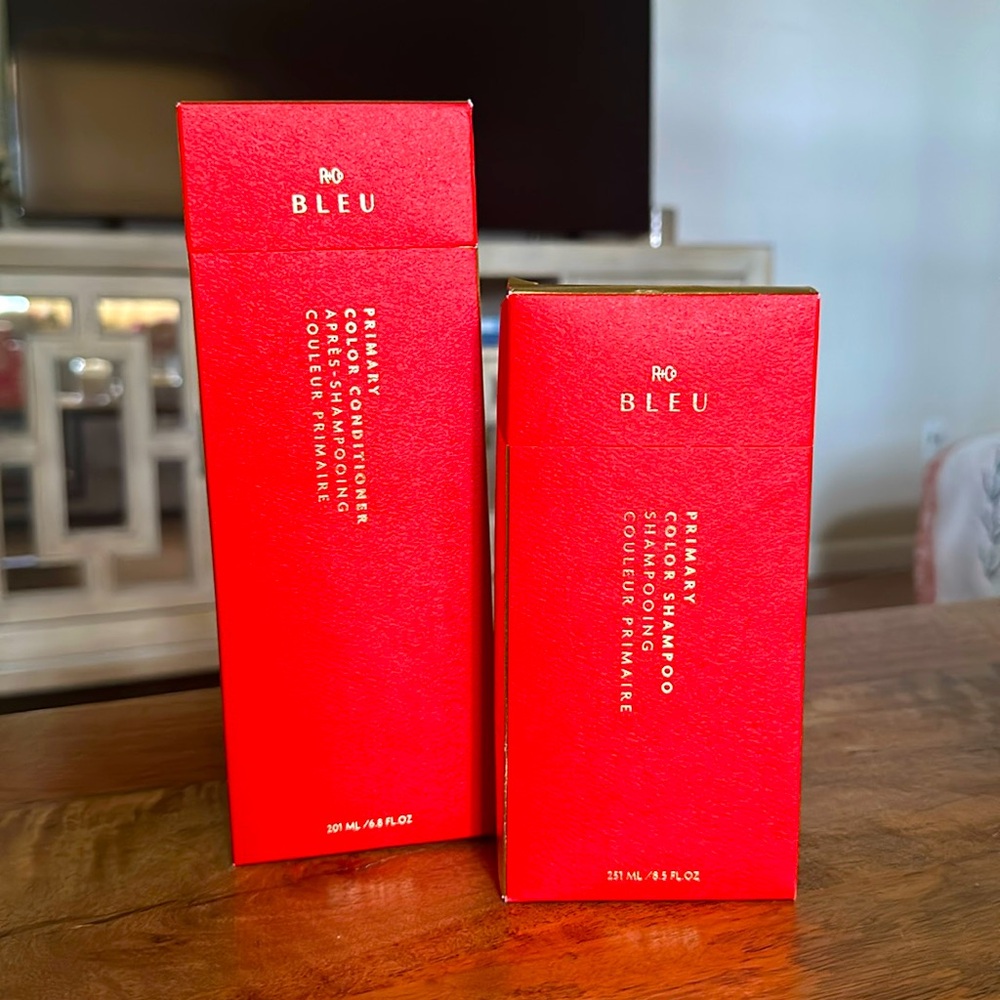 R+Co Bleu Primary Color Shampoo and Conditioner NIB